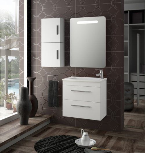 Mueble baño serie 35 blanco. Salgar