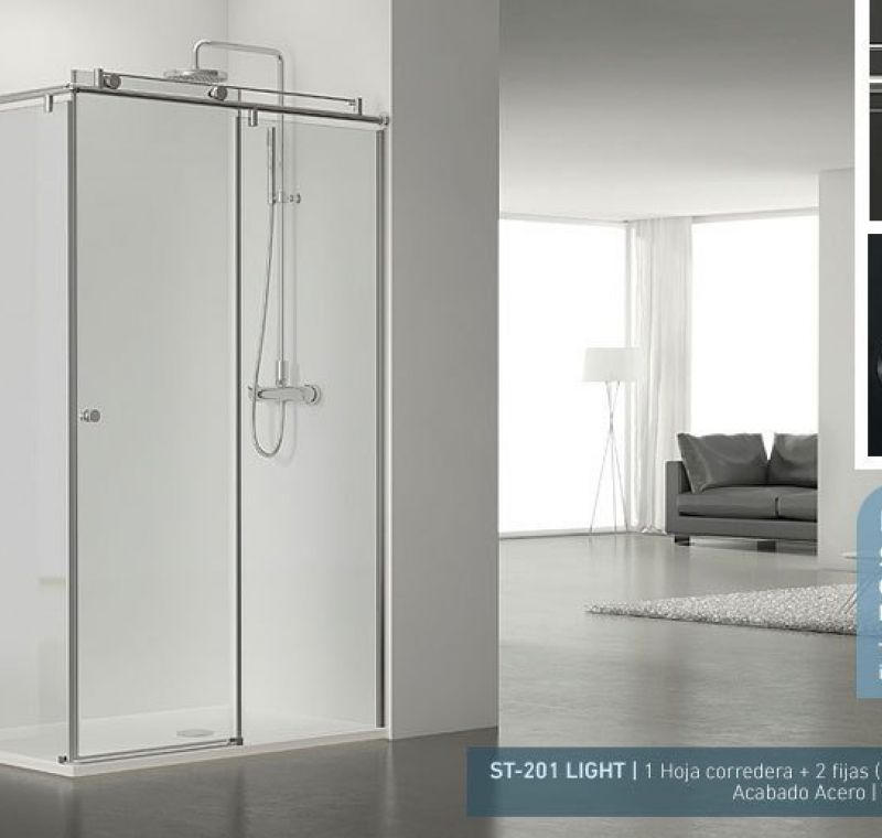 ST 201 LIGHT 1 lateral fijo + frontal de 1 fijo y 1 corredero